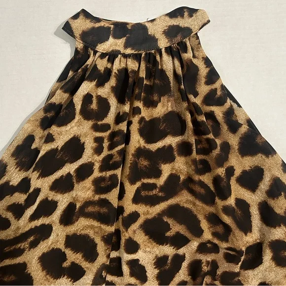 ANANY Leopard Print Halter Maxi Dress NWT - Picture 6 of 10